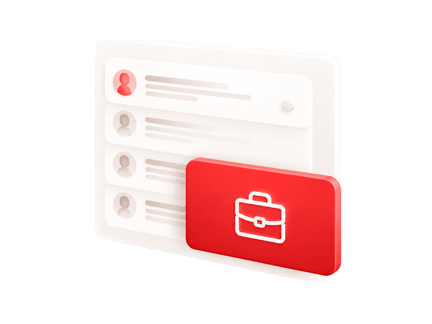 3D employer package illustration